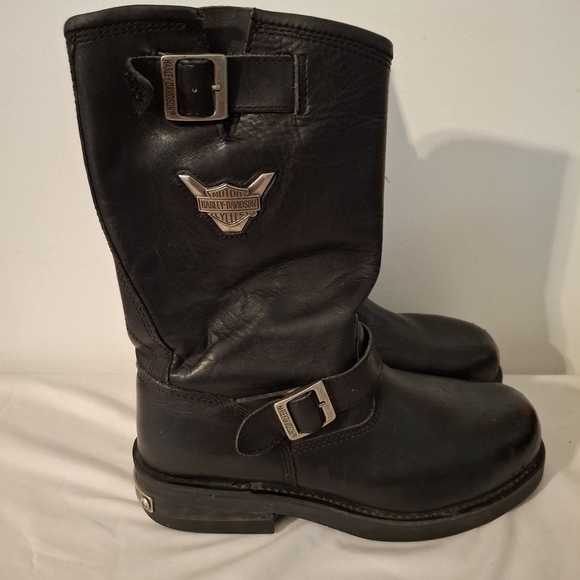 Harley-Davidson Other - Harley-Davidson Men's Black Leather Steel Toe Boots